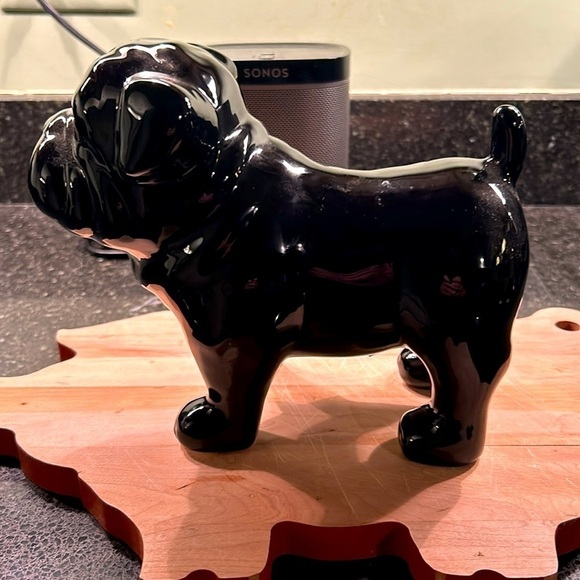 Bulldog Statue Black 8”L x 7”H x 5”W Ceramic Statue New Condition No Defects - Picture 9 of 9